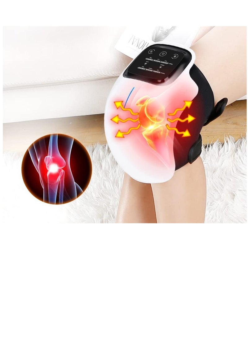 Generic Knee Massager with Heat and Kneading for Pain Relief Infrared Heated Vibration Physiotherapy for Arthritis Massager Cramps and Joint Warmer Rechargeable LED Display - Image 2