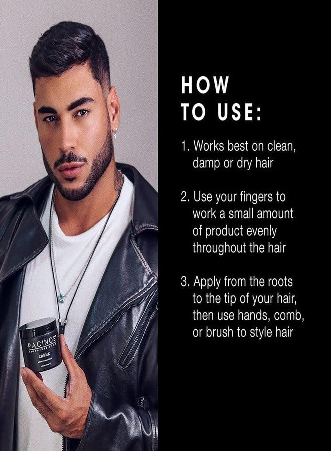 Pacinos Creme Hair Sculpting Wax Cream - Water Soluble Medium Shine Styling Cream - Image 5