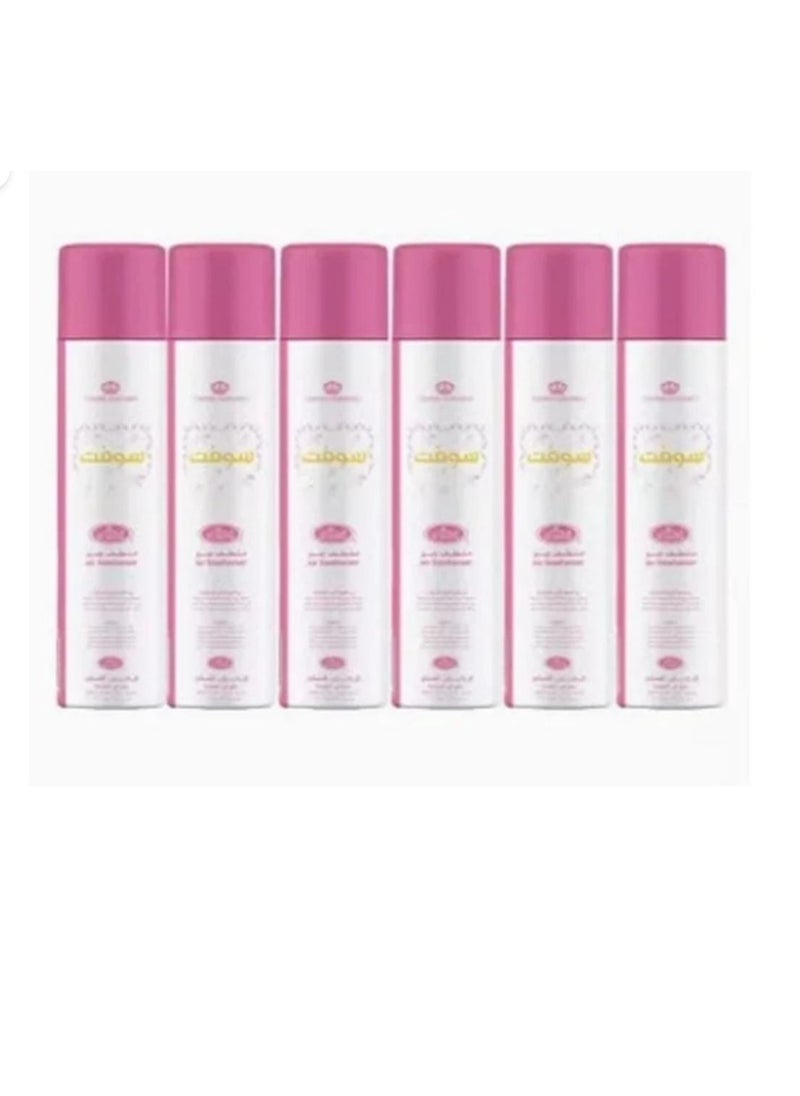 Al Rehab Soft Air Freshener 300 ml 6 pieces 