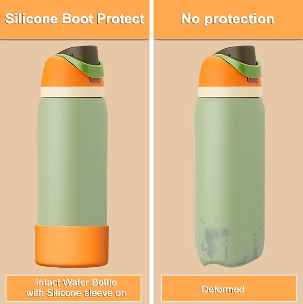 Affute Silicone Boot for Owala Water Bottle 32 oz, Anti-Slip Protective Sleeve for FreeSip/Twist/Flip Water Bottles, BPA Free, Bottom Bumper Cover Protects Water Bottles from Scratches(Camo Cool) - Image 3