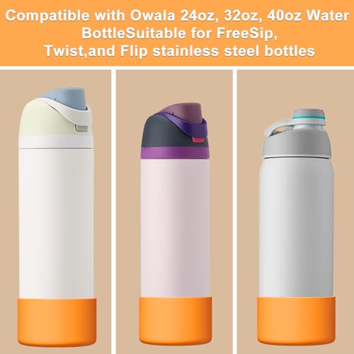 Affute Silicone Boot for Owala Water Bottle 32 oz, Anti-Slip Protective Sleeve for FreeSip/Twist/Flip Water Bottles, BPA Free, Bottom Bumper Cover Protects Water Bottles from Scratches(Camo Cool) - Image 2