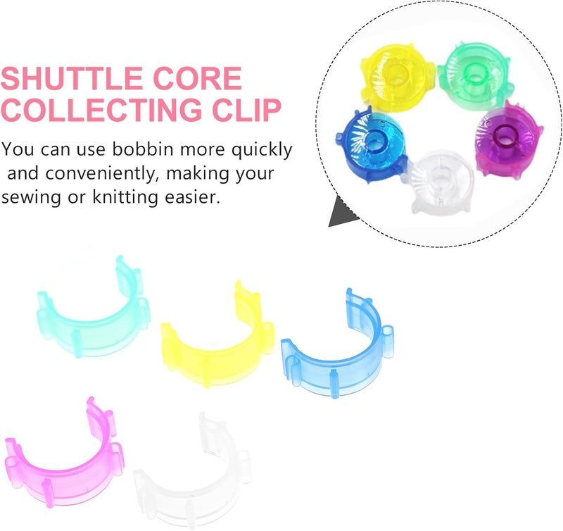NULYLU 125pcs Sewing Thread Holders and Bobbin Clips Set with Interlocking Function, Bobbin Clamps for Overlock and Household Sewing Machine Organization - Image 4