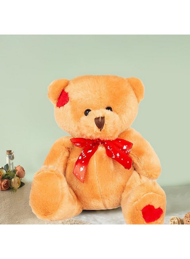 ARCHIES Plush Soft Toy Bear with Red Ribbon (15 Cm) - Brown | Romantic Gifts | Perfect Gifting Item for Valentines Day | Romantic Gift for Girlfriend, Boyfriend, Couples 055593_Brown - Image 5