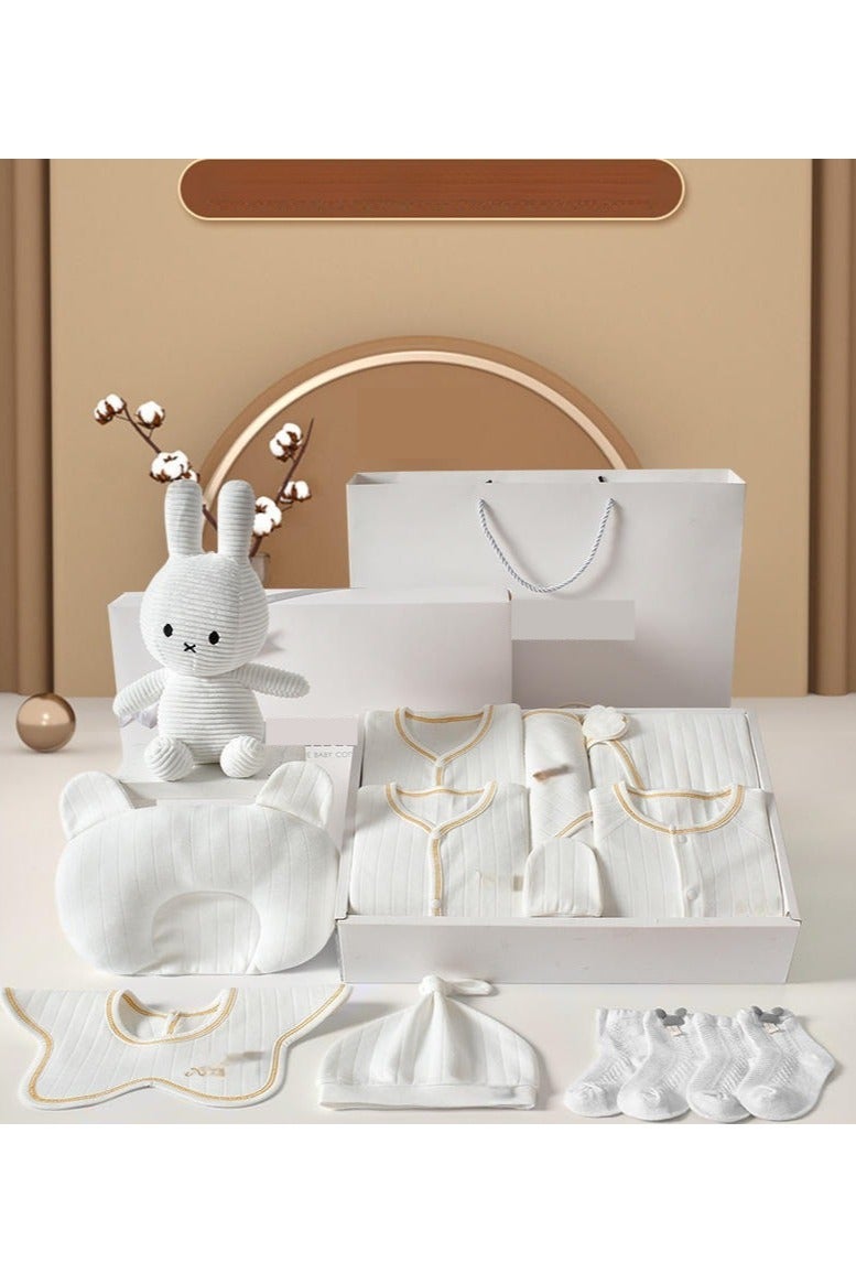 إم مياويان طقم هدايا ملابس للأطفال حديثي الولادة – مثالي للمواليد الجدد والرضع من عمر شهر إلى 6 أشهر | صندوق هدايا متكامل لمستلزمات الأطفال - Image 3