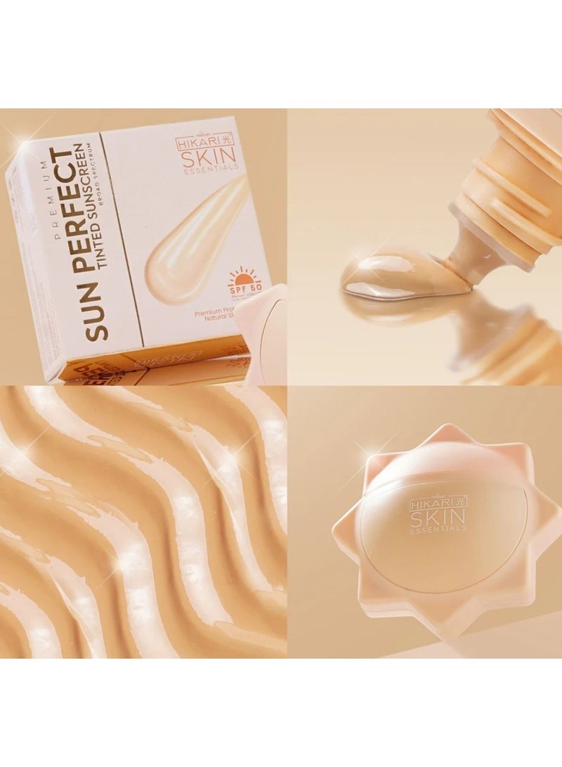 HIKARI SKIN ESSENTIALS SUN PERFECT TINTED SUNSCREEN SPF 50 PA++++ 50 ml - Image 5