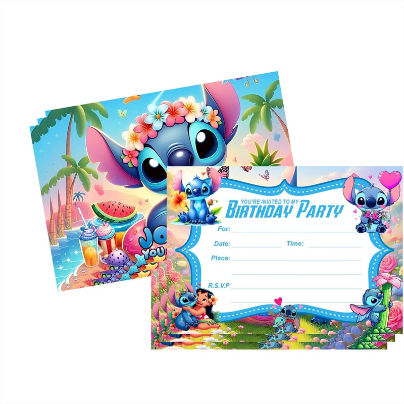 Losede 12PCS Birthday Invitations Birthday party supplies decorations (3) - Image 4