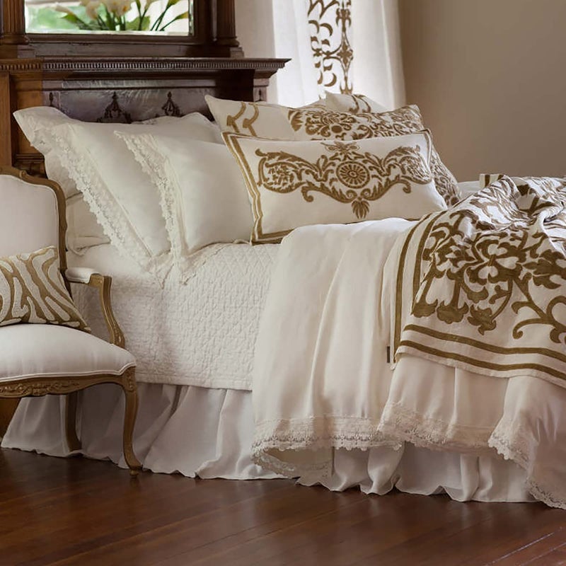 Simple&Opulence Belgian Linen Bed Skirt with Classic 16 inch Tailored Drop Dust Ruffle, Easy Fit Breathable Premium Natural Flax- Pleated White,King - Image 4