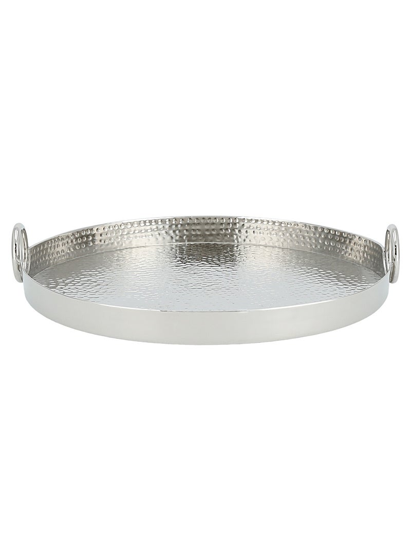 Serving Tray  36*36*6.5 cm Nickel plated