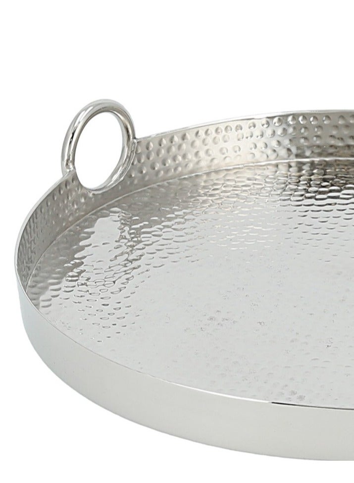 Serving Tray  36*36*6.5 cm Nickel plated