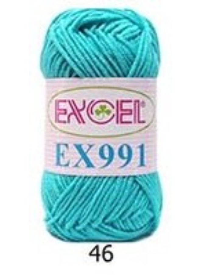 Excel EX991 Crochet Yarn Blue 46 - Image 1
