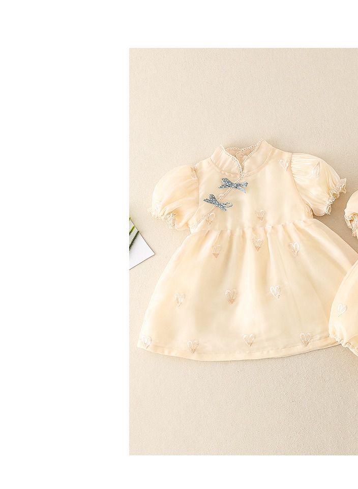 Loquat Baby Summer Thin Chinoiserie Dress  - Image 2