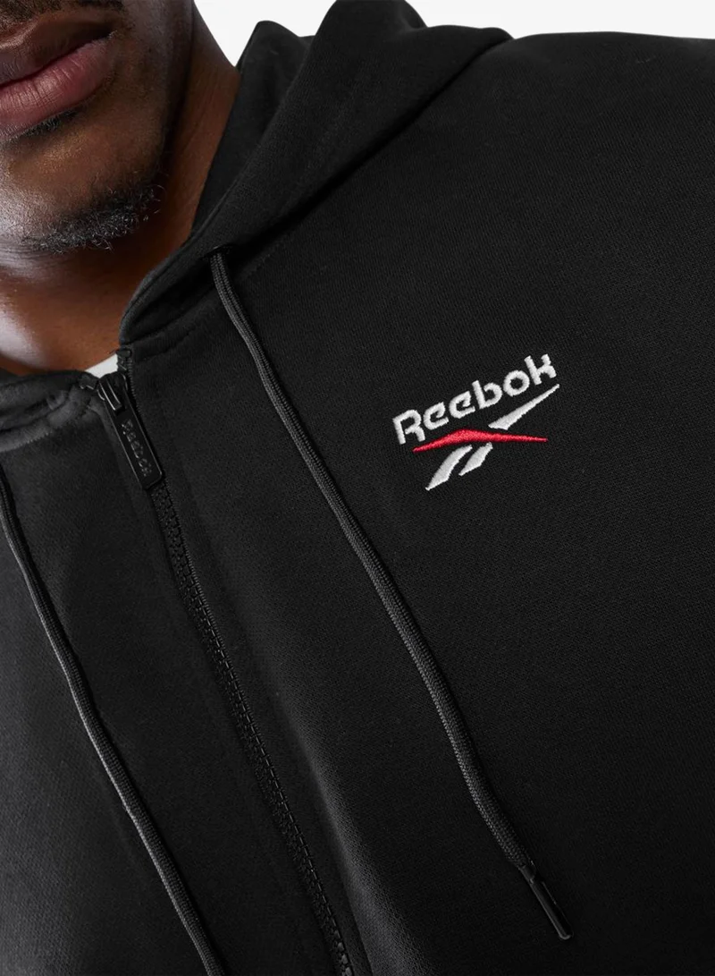 Reebok  Identity 2 Colour Logo Fleece Hoodie for Men | Best Price UAE
