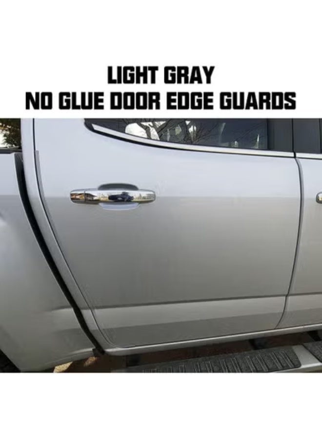 COYO 16.4ft (5m) Car Door Edge Guards Grey– Rubber, No Glue, U-Shaped, Built-in Metal Clips, Fits Most Vehicles, Fade-Resistant, Scratch- and Chip-Resistant – Reduces Dings in Parking Lots - Image 2