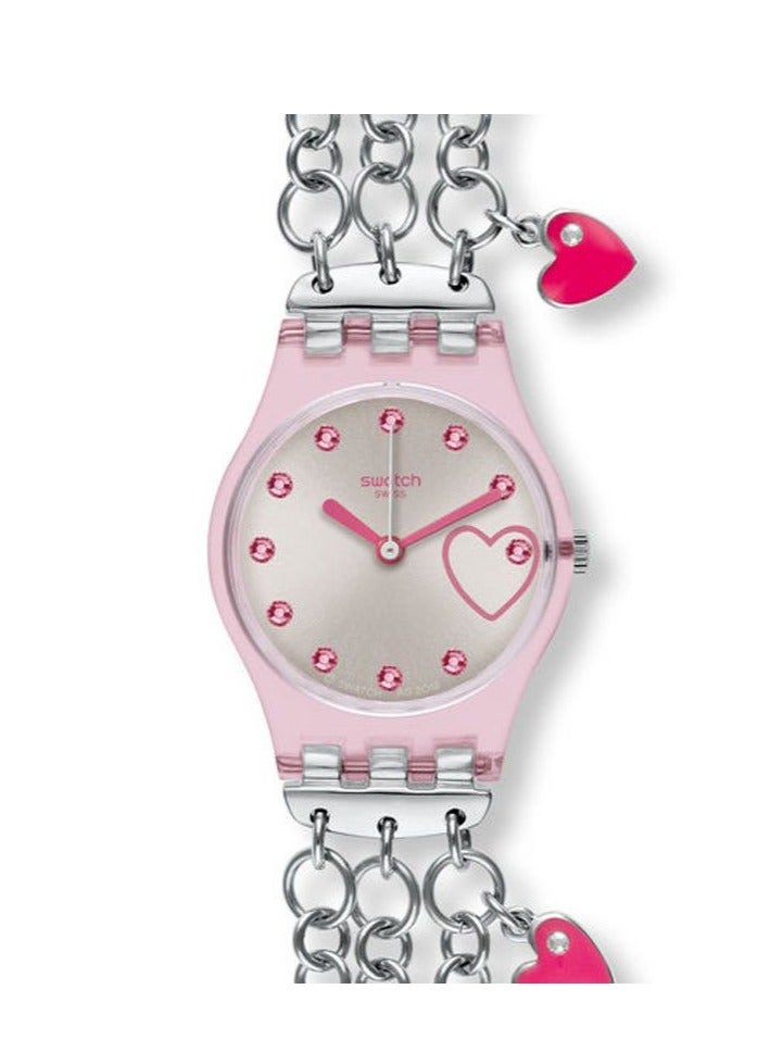 Swatch Women Blue Pillow Quartz Movement Water Resistant Wrist Watch - 25 Mm  - Image 1