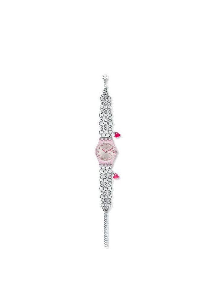 Swatch Women Blue Pillow Quartz Movement Water Resistant Wrist Watch - 25 Mm  - Image 2