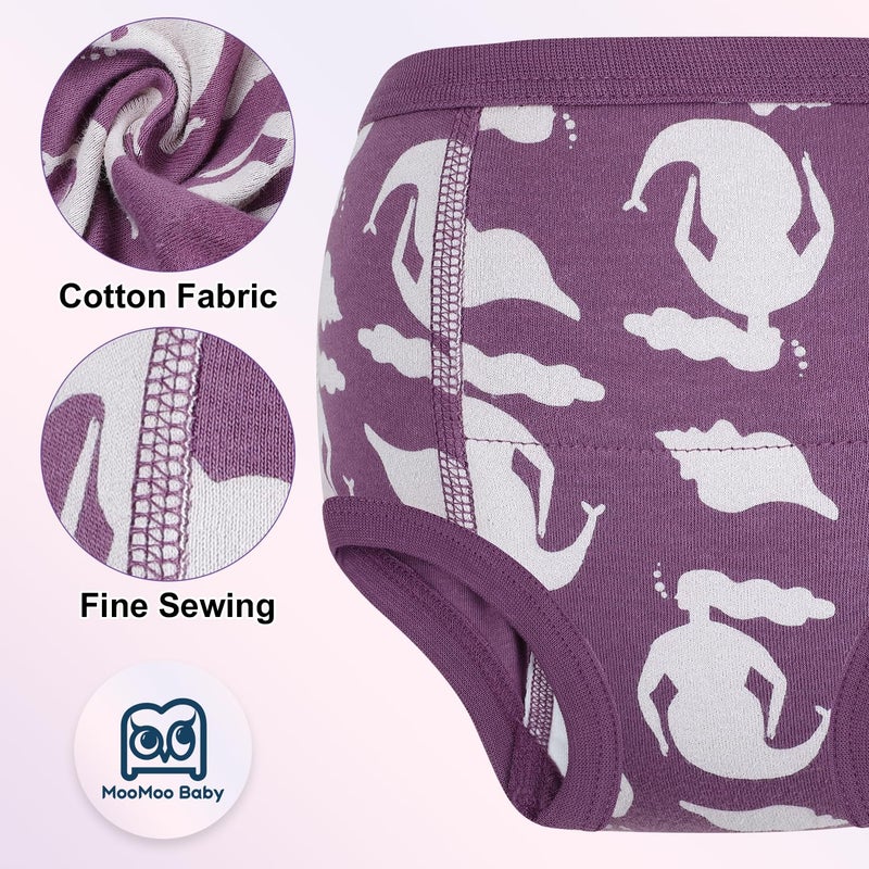 MooMoo Baby سراويل تدريب الأطفال MooMoo 10 عبوات سراويل تدريب امتصاصية للأطفال من الأولاد والبنات قطنية 2T - Image 4