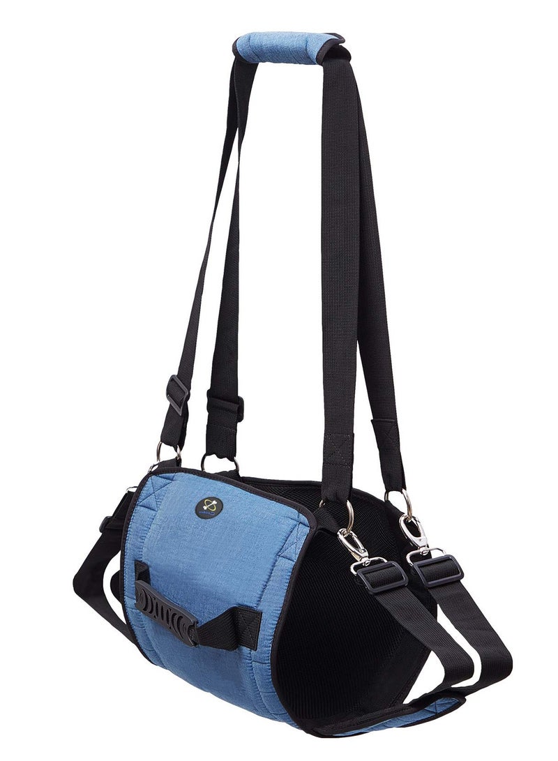 Dog Carry Sling, Emergency Backpack Pet Legs Support And Rehabilitation Dog Lift Harness for Nail Trimming, Dog Carrier for Senior Dogs Joint Injuries, Arthritis, Up and Down Stairs (XL, Blue) - Image 2