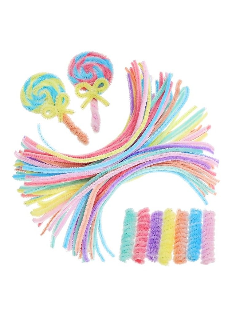 20 Pcs Top Twisting Stick, Fuzzy Craft DIY, Colorful Fuzzy Wire Craft Pipe, Chenille Wire Plush - Image 1