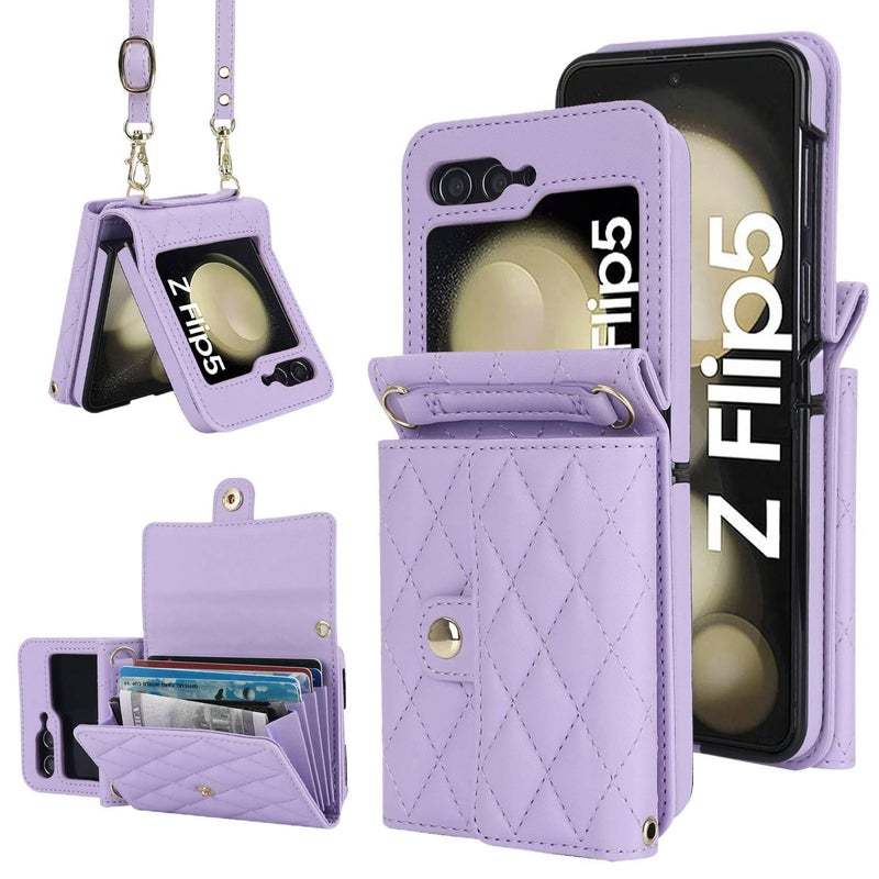 غطاء واقي | أخضر TPU | مقاوم للصدمات لـ Samsung Galaxy Z Flip 5 | حامل بطاقات - Image 2