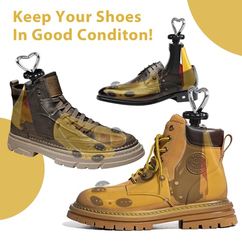 eachway Shoe Stretcher Women Men Professional Boot Stretcher Adjustable Width Length for Wide Feet (L (Wm's 11-14;men's 10-14) Yellow 1pcs, Not a Pair) - Image 5