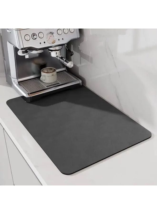 White Non Slip Absorbent Rubber Coffee Mat Cup Coaster Kitchen Counter Protector - Image 2