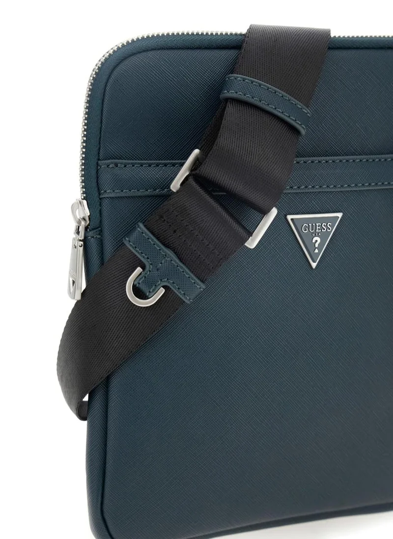 GUESS Casual Saffiano Crossbody Bag