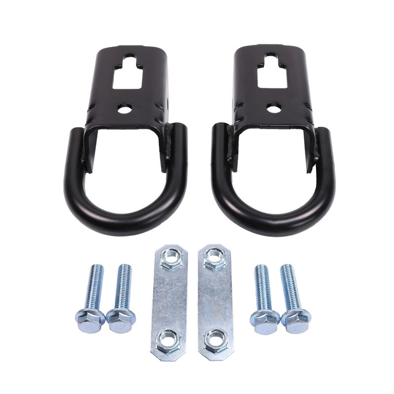 JDMSPEED New Tow Hook Front Right or Left Heavy Duty DRing Set 2 FL3Z17A954C Replacement For Ford