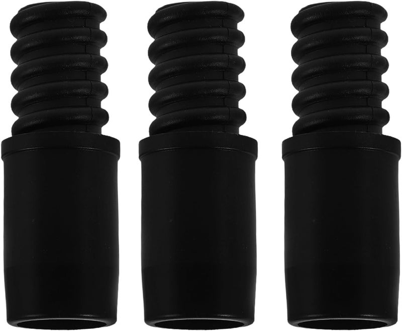 3pcs Broom Handle Threaded End - Plastic Threaded Handle Tips Replacement End for 22mm Mop and Broom - Extension Pole Connector Adapter for Cleaning Tools - Image 1