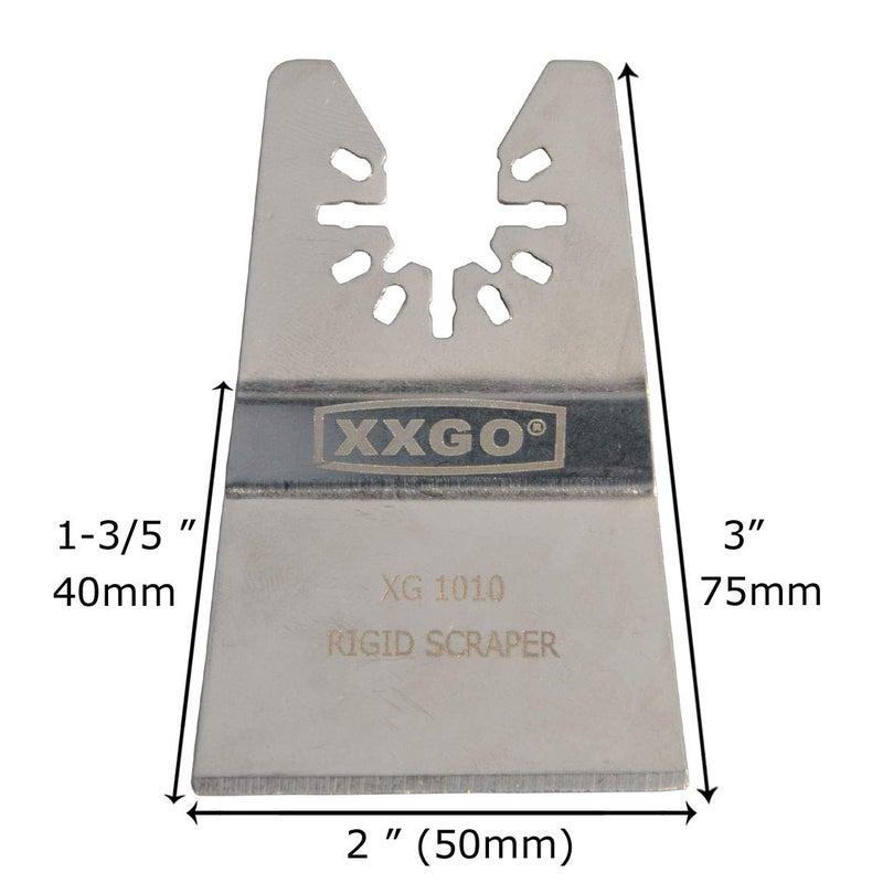 XXGO 20 Pcs 2 Inch Rigid Oscillating Multitool Scraper Blade Universal XG1020 - Image 2