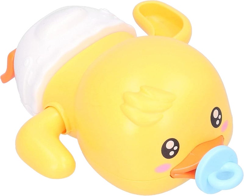 ويوبلز ألعاب استحمام للأطفال، ألعاب حمام سباحة على شكل بطة لطيفة عائمة تعمل بالزنبرك للأطفال الصغار (أبيض) - Image 5