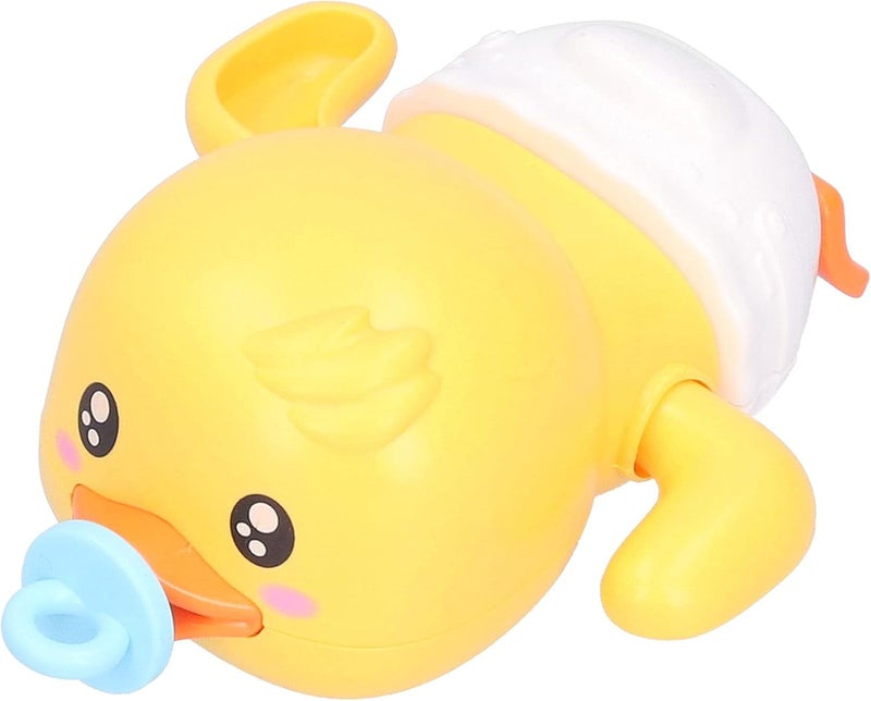 ويوبلز ألعاب استحمام للأطفال، ألعاب حمام سباحة على شكل بطة لطيفة عائمة تعمل بالزنبرك للأطفال الصغار (أبيض) - Image 2