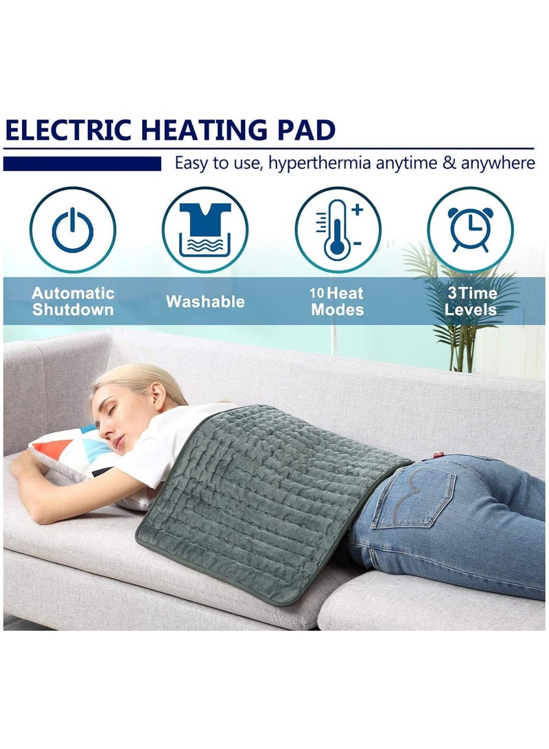 Heating Electric for Pain Relief of Back Neck and Shoulder 10 Electric Temperature Options 4 Timer Settings Auto Shut Off - Image 3