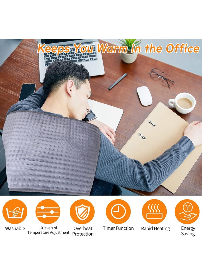 Heating Electric for Pain Relief of Back Neck and Shoulder 10 Electric Temperature Options 4 Timer Settings Auto Shut Off - Image 4