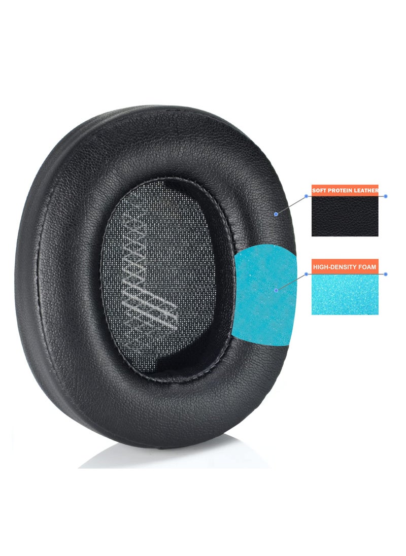 Generic - Live 500 BT Earpads Ear Cushion Replacement Cover Foam Softer Leather Ear Pads Compatible with JBL Live 500BT Wireless Over-Ear Headphones,Noise Isolation Foam (Black) - Image 1