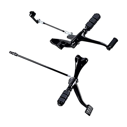 Amope AMOPACORP Complete Kit Black Forward Controls Foot Pegs Levers Linkages for Harley Sportster XL 1200 883 (Selected 2014-2022) - Image 5