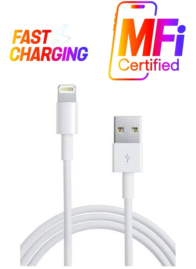 Raxoom "Efficient USB Data Sync Charger Cable for Apple Mobile Devices - White" - Image 1