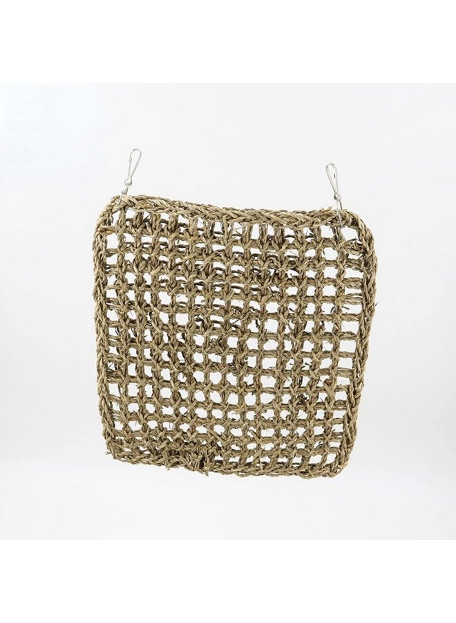 Suptmax Bird Foraging Wall Toy Parrot Chewing Hanging Hook Toys Woven Climbing Hammock Mat Bird Climbing Net Climbing Cotton Rope Net Hanging Bird Climbing Rope (Small) - Image 3