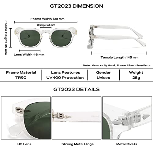 Gtand Unisex Vintage Retro Round Style Tinted Sunglasses For Men Women Fashion Circle Sun Glasses 46mm - Image 5