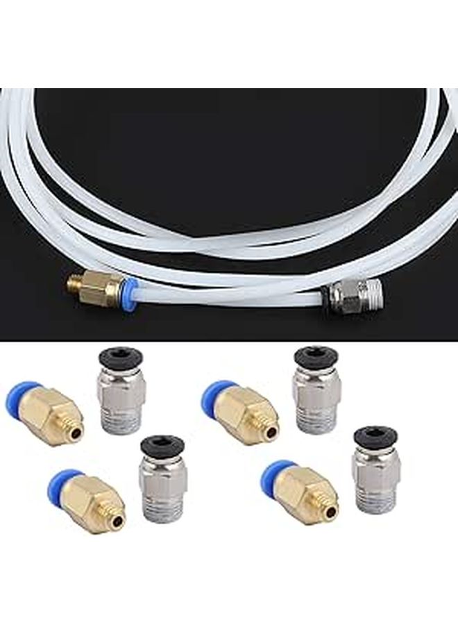 Pneumatic Fitting Kit for 1 75mm 3D Printer with PTFE Tube 4mm OD Accessories - Image 1