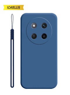 ICARLUS For Honor X9c 5G Case Slim Liquid Silicone Protective Cover Blue 