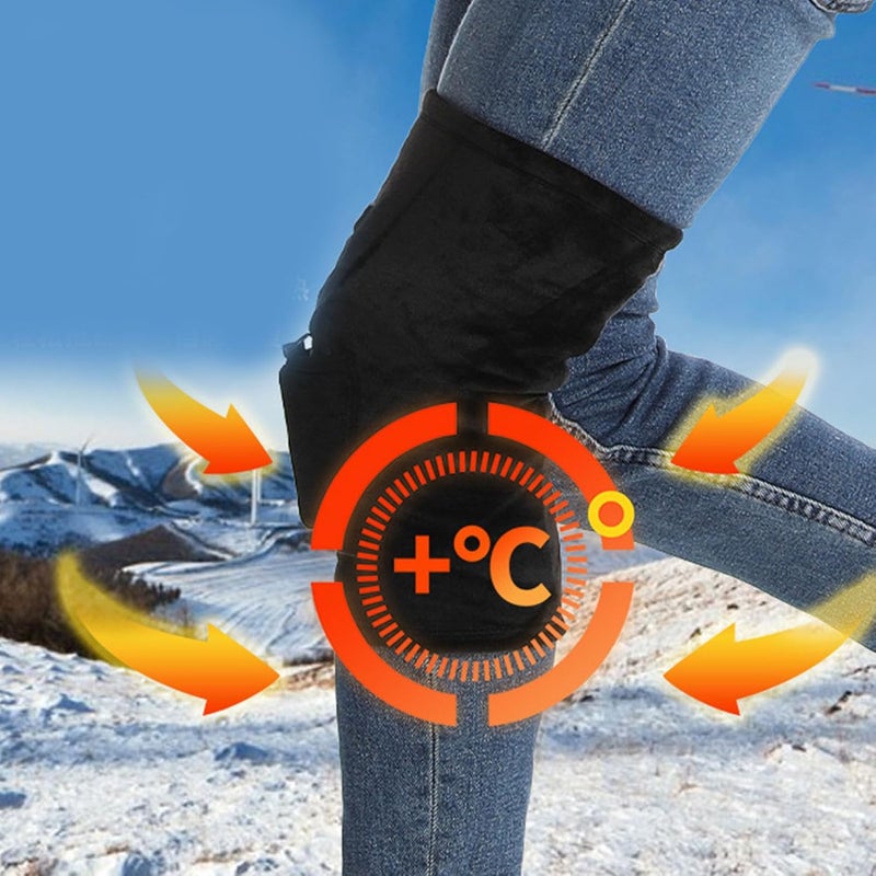 klarako Heated Knee Brace Wrap USB Charging Electric Heating Knee Support Electric Heating, 3 Gears Adjustable and Non Slip for Knee Comfortable Winter (M) - Image 3