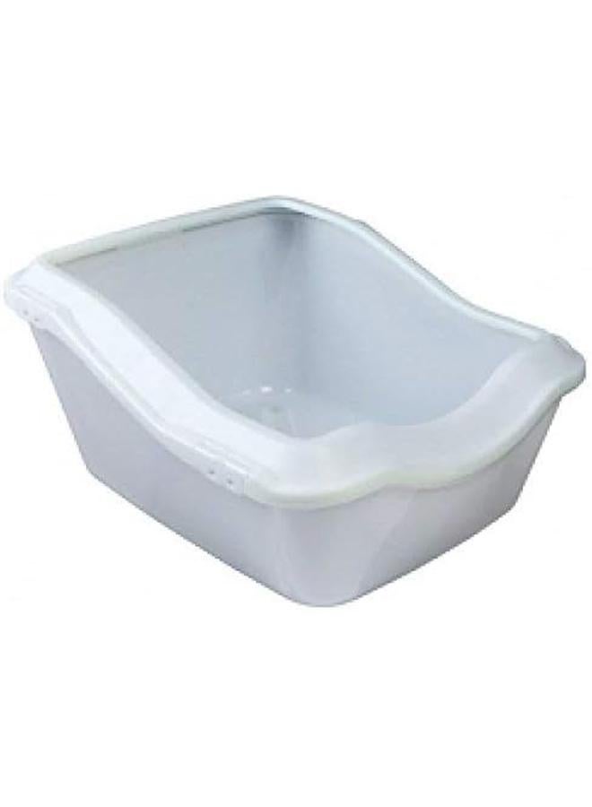 تريكسي صينية فضلات القطط من كليني بإطار مقاس 45 × 29 × 54 سم باللون الأبيض - Image 2