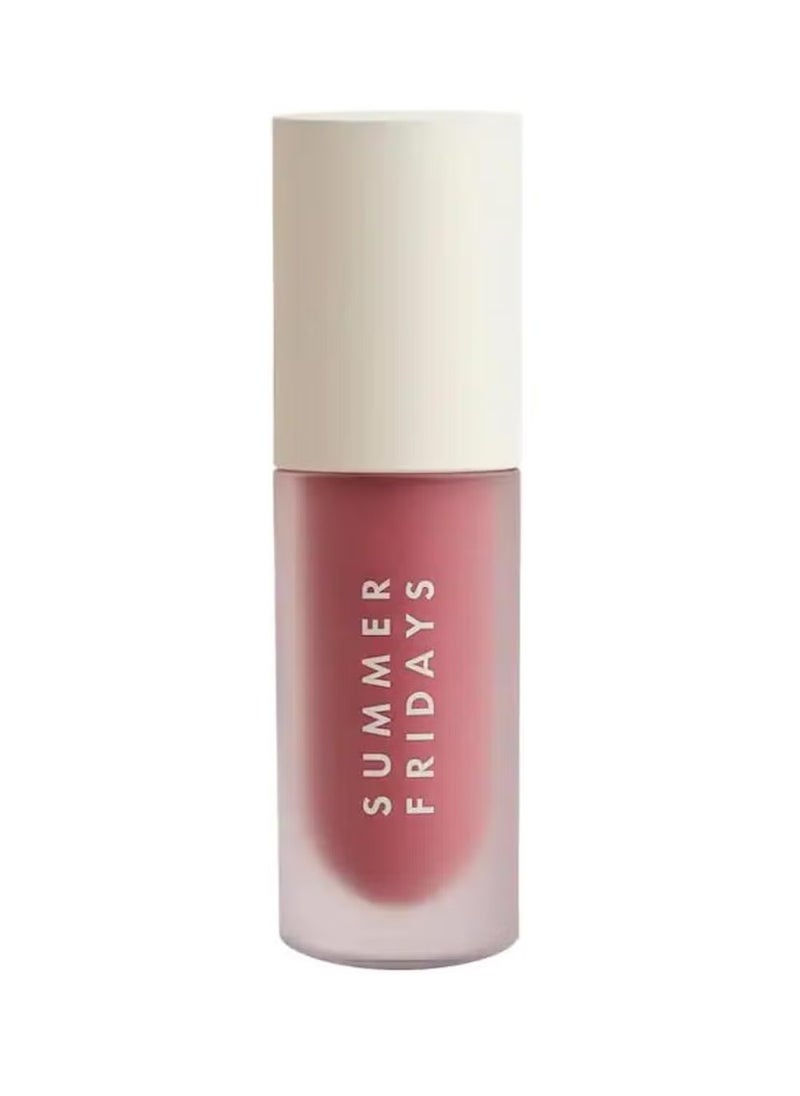 SUMMER FRIDAYS Dream Lip Oil for Moisturizing Sheer Coverage, High-Shine Tint, and Deep Hydration - Soft Mauve (4.5ml)  - Image 1