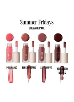 SUMMER FRIDAYS Dream Lip Oil for Moisturizing Sheer Coverage, High-Shine Tint, and Deep Hydration - Soft Mauve (4.5ml)  - Image 2