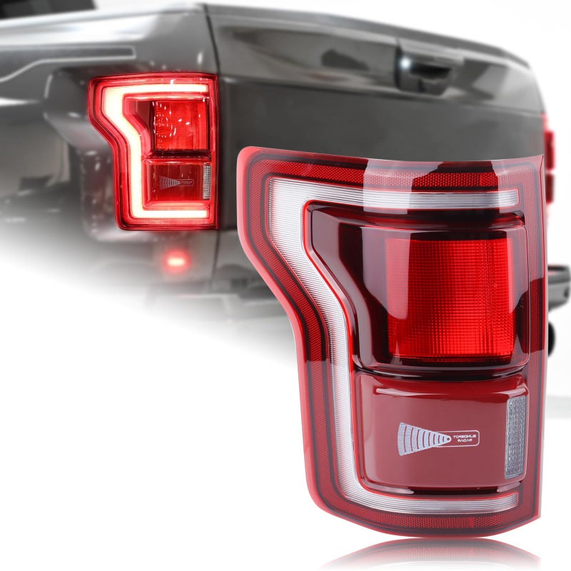 Duolctrams LED Tail Light Rear Lamp Assembly wBlind SpotModule NOT Included Compatible with 20172020 Ford F150 F150 RAPTOR Left Driver Side HL3Z13405H HL3Z13405C HL3Z13405F