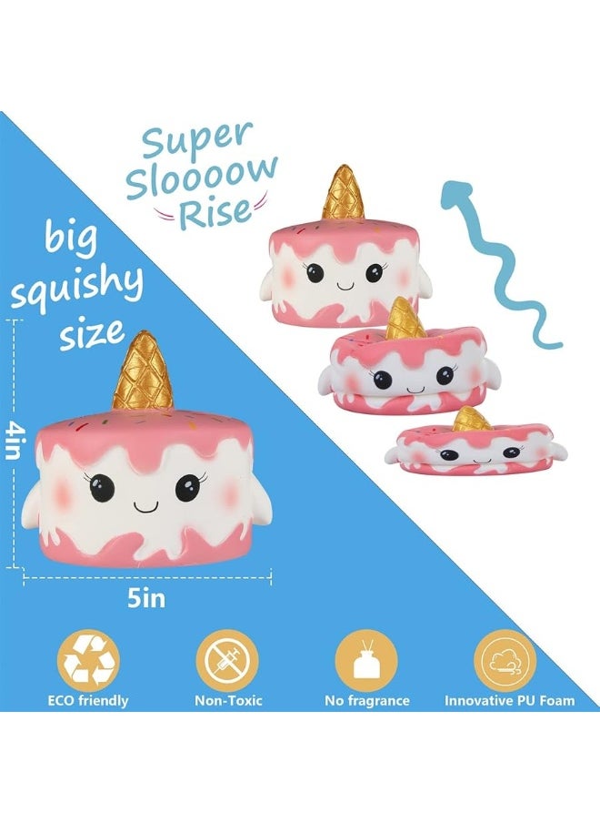 Jim&Gloria - JimGloria Paint Your Own Squishies Jumbo Squishy Gifts for Girls and Boys 8 9 10 11 12 13 14 Arts and Crafts for Kids Party Favors for Birthday Christmas Stocking Fillers Pack of 3 - Image 1