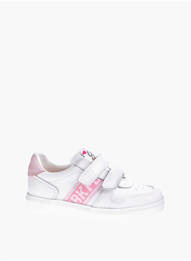 بابلوسكي Girls' Panelled Sneakers With Hook And Loop Closure