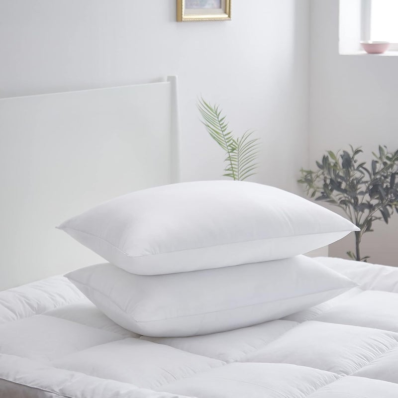 Acanva King Size Bed Pillows 2 Pack - Luxury Soft Inserts for Comfortable Sleeping - Image 1
