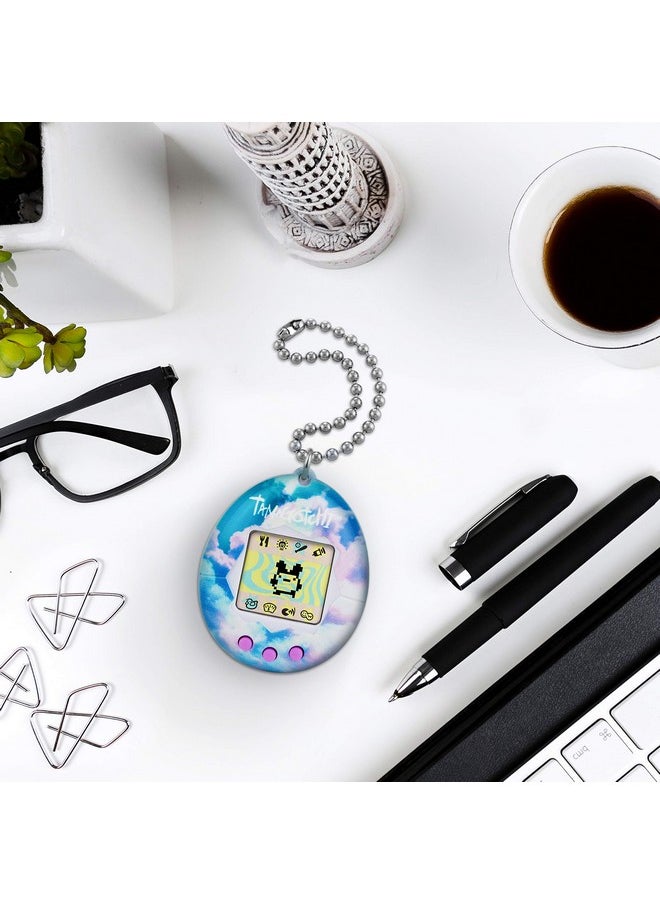 Tamagotchi - Bandai Original Sky Shell Original Cyber Pet 90S Adults And Kids Toy With Chain ; Retro Virtual Pets Are Great Boys And Girls Toys Or Gifts For Ages 8+ - Image 1