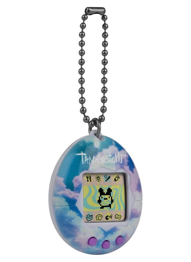 Tamagotchi - Bandai Original Sky Shell Original Cyber Pet 90S Adults And Kids Toy With Chain ; Retro Virtual Pets Are Great Boys And Girls Toys Or Gifts For Ages 8+ - Image 1